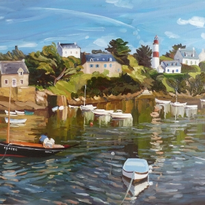 Tableau, peinture, Bretagne, Doelan