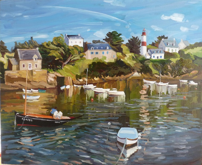 Tableau, peinture, Bretagne, Doelan