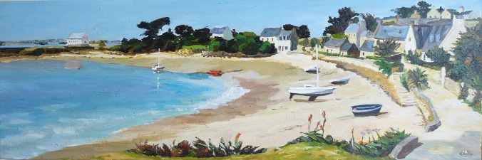 Tableau, peinture, Bretagne, Ile de Batz