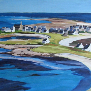 Tableau, peinture, Bretagne, Ile de Sein