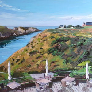 Tableau, peinture, Bretagne, L'anse du Goulphar