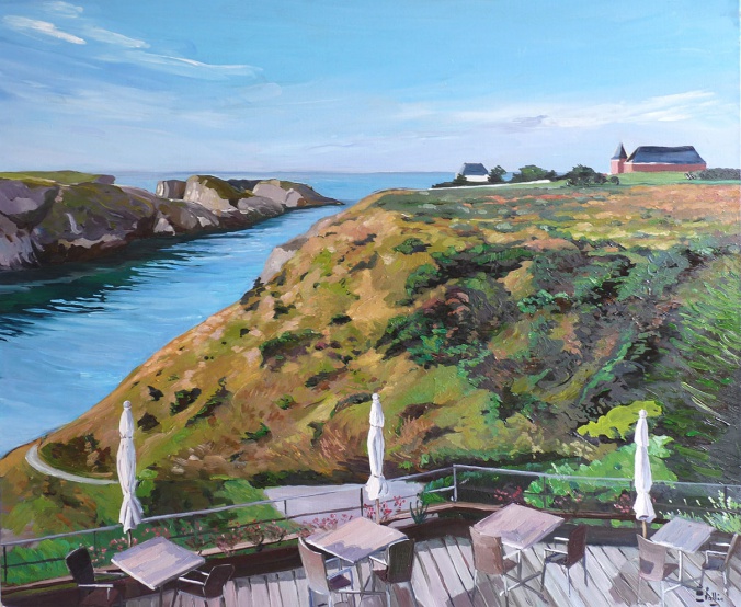 Tableau, peinture, Bretagne, L'anse du Goulphar