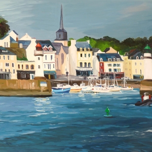 Tableau, peinture, Bretagne, Le palais 2