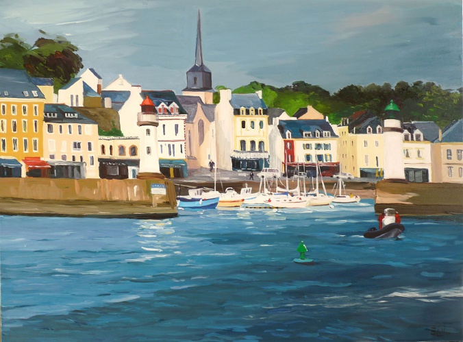 Tableau, peinture, Bretagne, Le palais 2