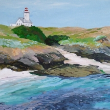 Tableau, peinture, Bretagne, La pointe des Poulains