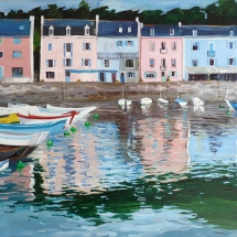 Tableau, peinture, Bretagne, Le port de Sauzon