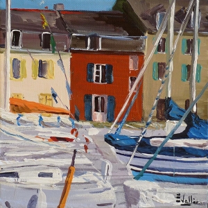 Tableau, peinture, Bretagne, paysage breton