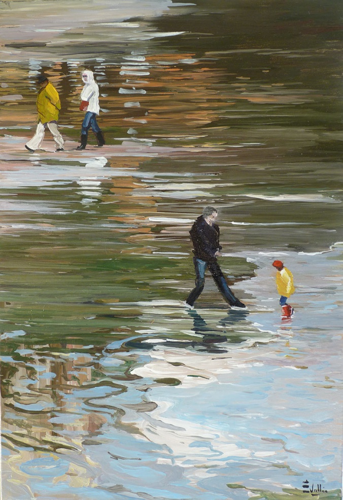 Tableau Bretagne, Reflets d'eau