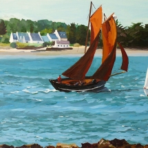 Tableau, peinture, Bretagne, Sinagot