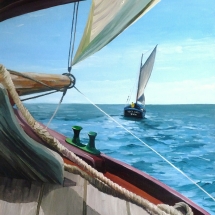 Tableau, peinture, Bretagne, Sur l'Enez Koalen
