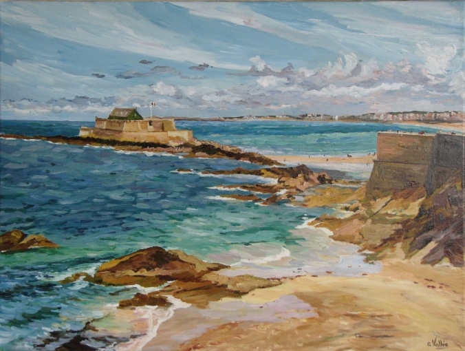 Tableau, peinture, Bretagne, Saint-Malo