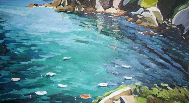 Tableau, peinture, Bretagne, Pointe de Brezellec