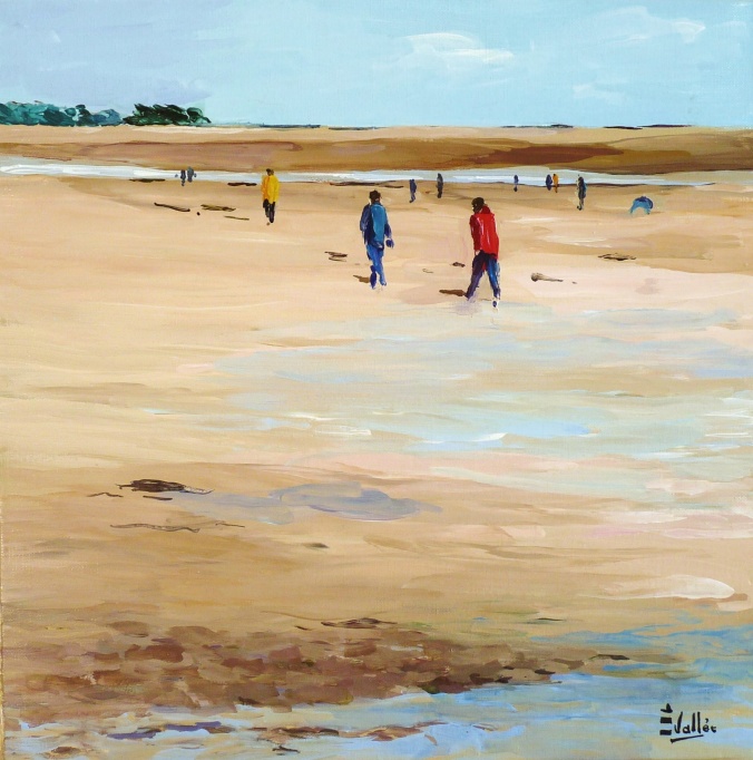 Tableau, peinture, Bretagne, A la rencontre...