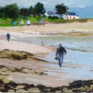 Tableau, peinture, Bretagne, Près de Damgan