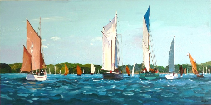 Tableau, peinture, Bretagne, Semaine du Golfe