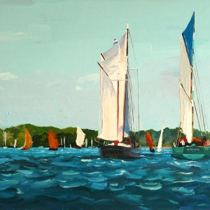 Tableau, peinture, Bretagne, Dans le Golfe