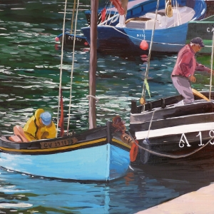 Tableau, peinture, Bretagne, Etape à Bono