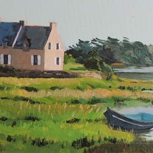 Tableau, peinture, Bretagne, L'Anse de Brillac