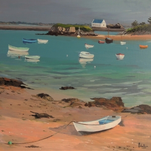 Tableau, peinture, Bretagne, ile de Batz