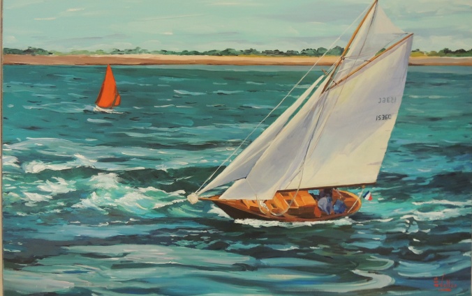 Tableau, peinture, Bretagne, Penduick