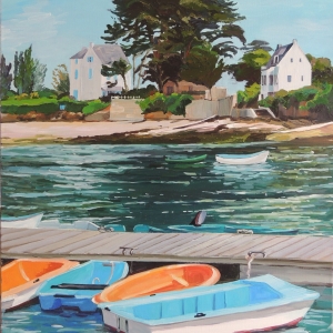 Tableau, peinture, Bretagne, Arzon