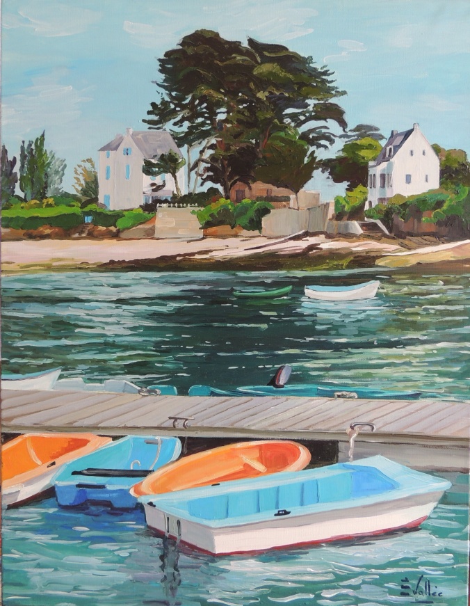 Tableau, peinture, Bretagne, Arzon