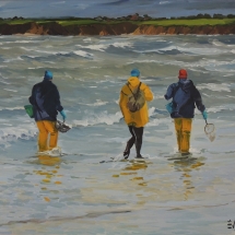 Pêche en baie de St Brieuc 55 x 46
