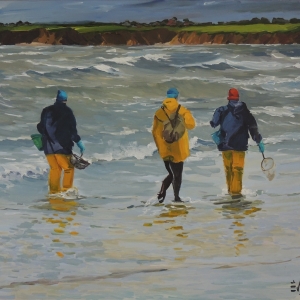 Pêche en baie de St Brieuc 55 x 46