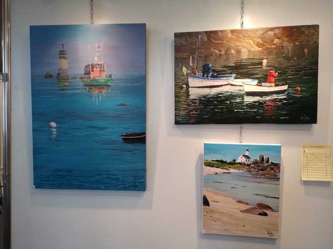 Tableau, peinture, Bretagne, regroupement de tableaux de Sabine Vallée