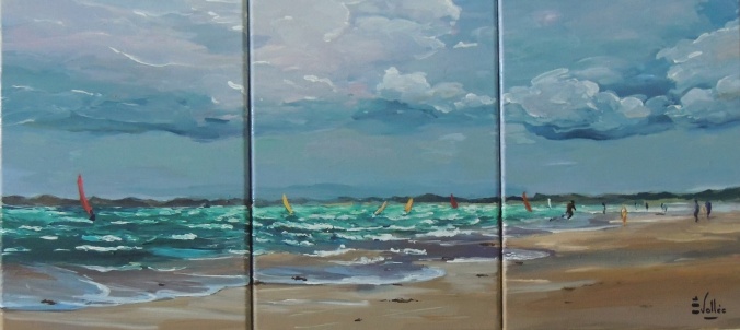 Tableau, peinture, Bretagne, Eclaircie