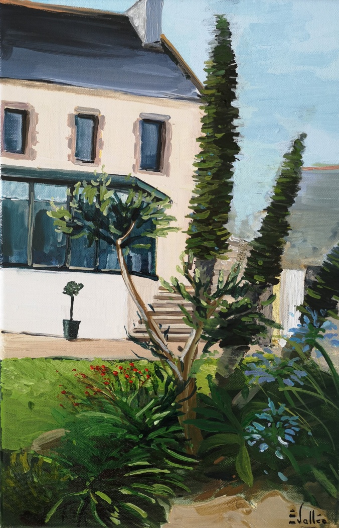 Tableau, peinture, Bretagne, Etape