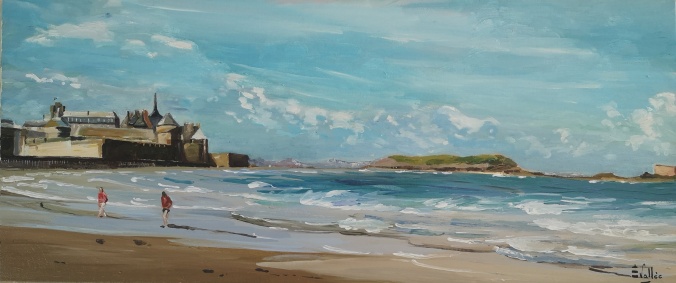 Tableau, peinture, Bretagne, Saint Malo