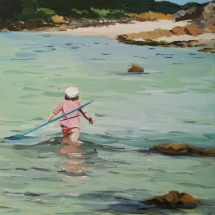 La fillette à l'épuisette 34 x 41