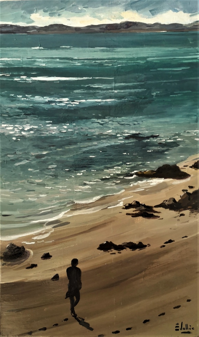 Tableau, peinture, Bretagne, Souvenir d'été