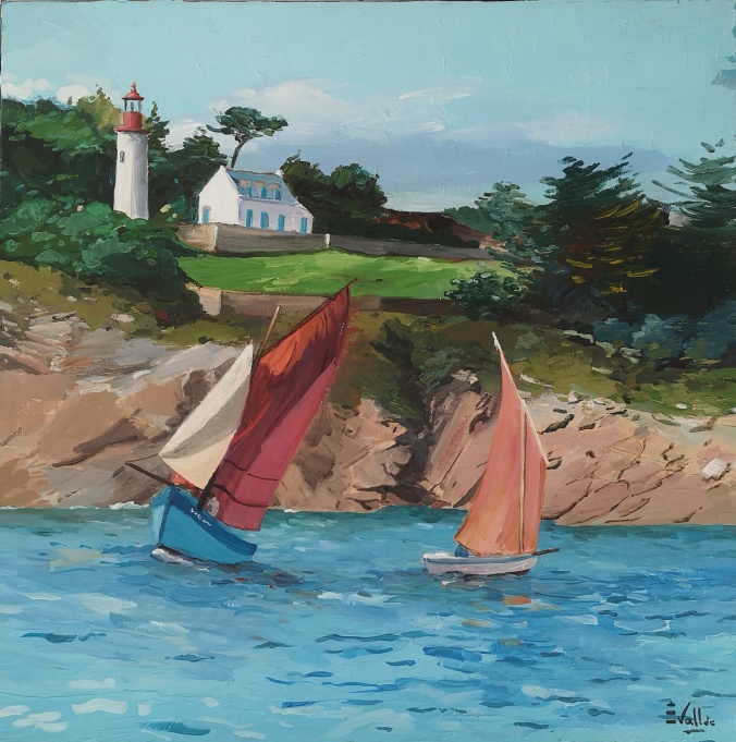 Tableau, peinture, Bretagne, L'Aven