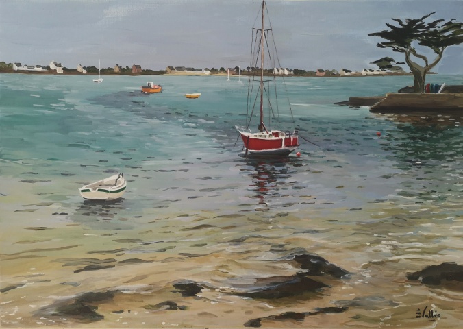 Tableau, peinture, Bretagne, L'effet mer
