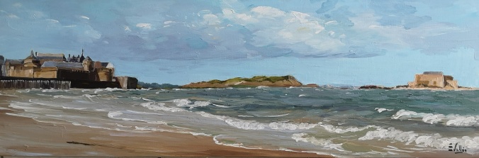 Tableau, peinture, Bretagne, St Malo