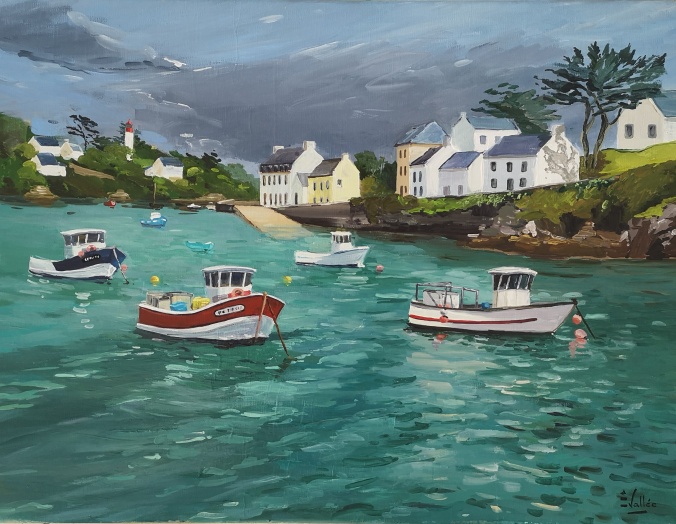 Tableau, peinture, Bretagne, Doelan