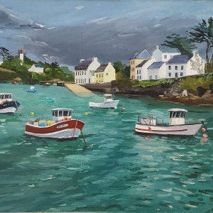 Tableau, peinture, Bretagne, Doelan