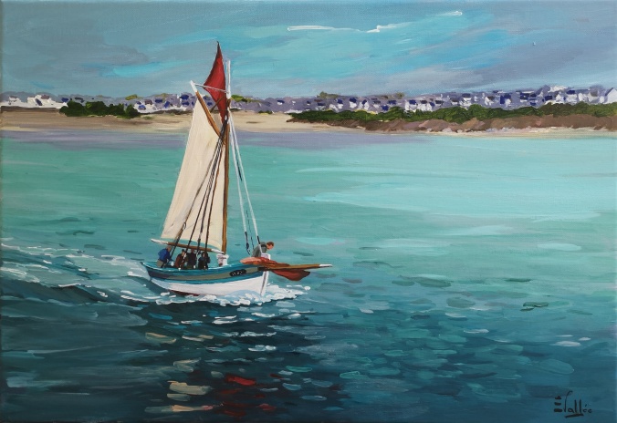 Tableau, peinture, Bretagne, Audierne