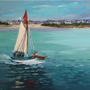 Tableau, peinture, Bretagne, Audierne