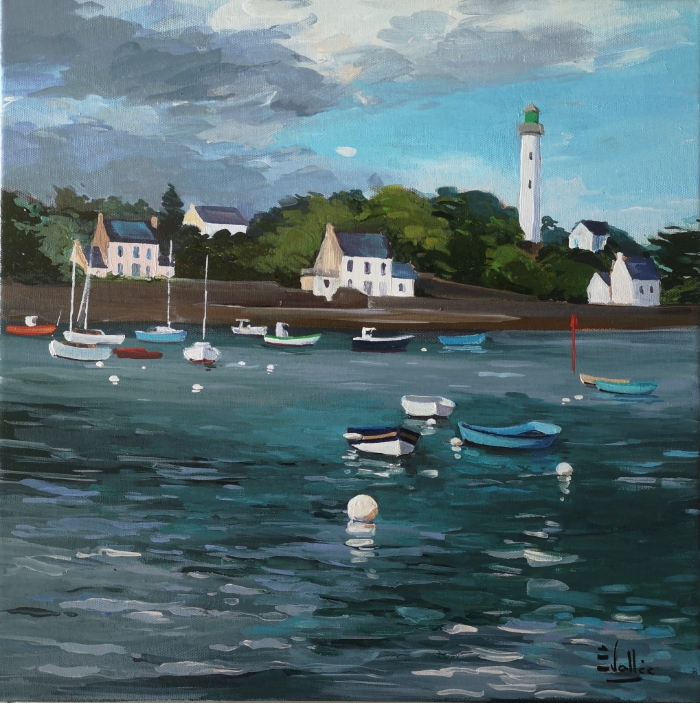 Tableau, peinture, Bretagne, Benodet