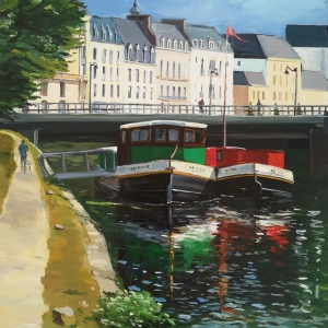 Tableau, peinture, Bretagne, Sur les bords de Vilaine