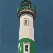 Tableau, peinture, Bretagne, Phare de Doelan