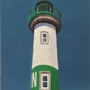 Tableau, peinture, Bretagne, Phare de Doelan
