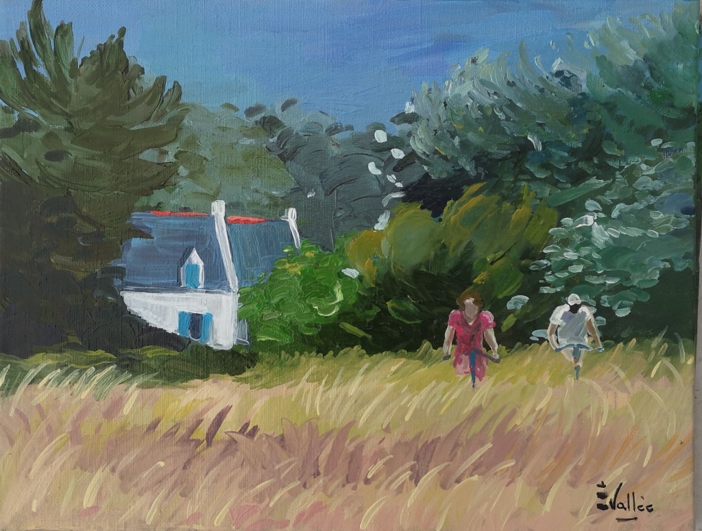 Peinture Bretagne à Belle Ile 35 x 27
