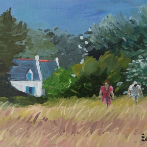 Peinture Bretagne à Belle Ile 35 x 27