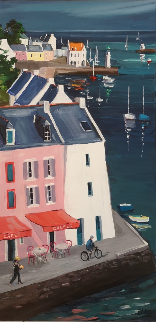 Peinture Bretagne Belle Ile Port de Sauzon