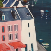 Peinture Bretagne Belle Ile Port de Sauzon