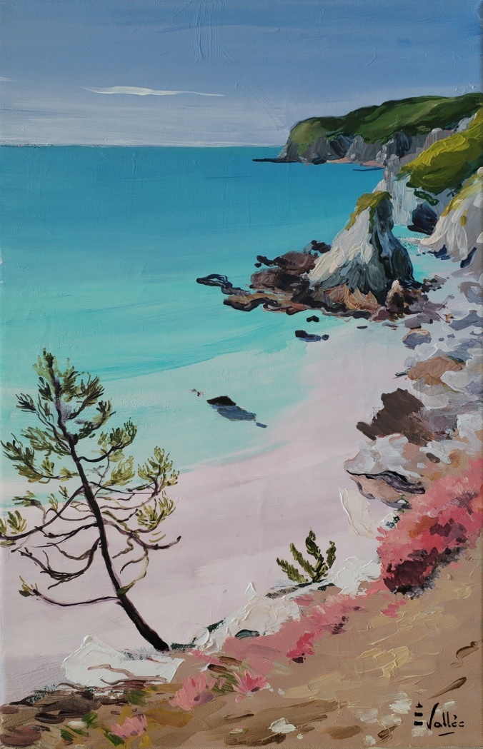 Tableau peinture Bretagne, un coin de paradis